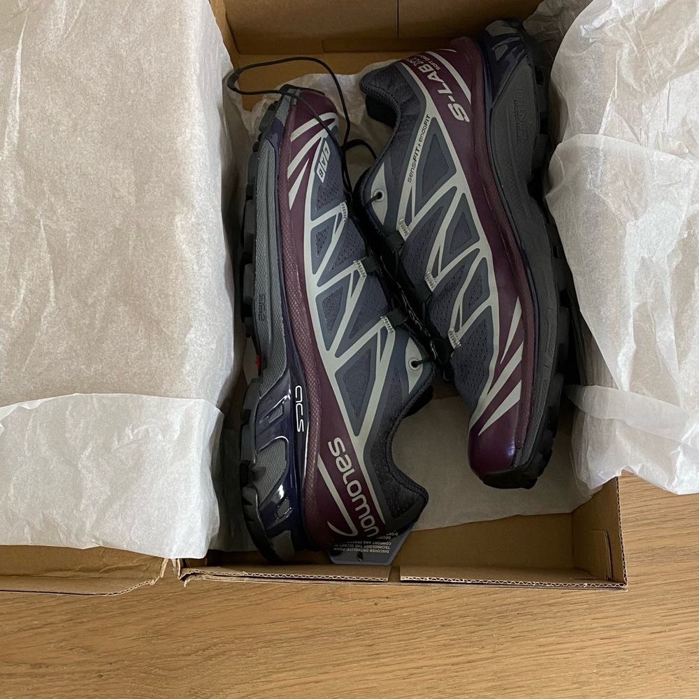 Salomon XT-6 Ebony Evening Blue Trail Sneakers - Picture 5 of 9